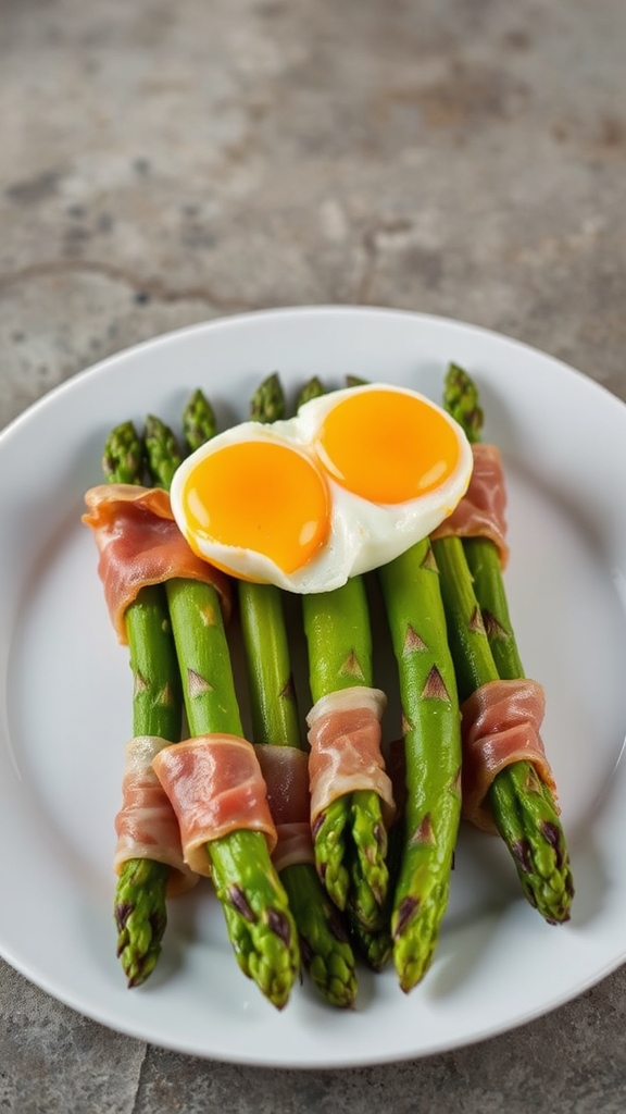 italian prosciutto asparagus poached