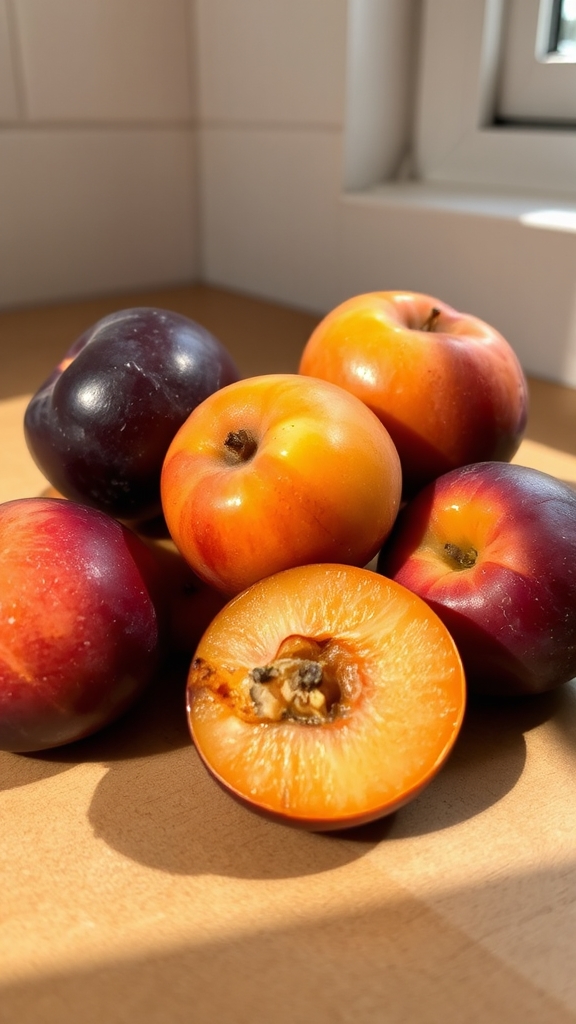 juicy tart summer plums