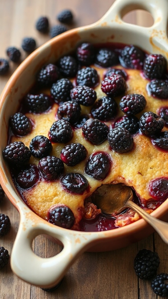 kentucky baked blackberry pudding