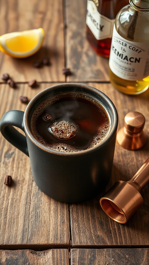 kentucky bourbon and coffee