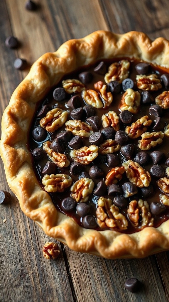 kentucky bourbon chocolate walnut pie