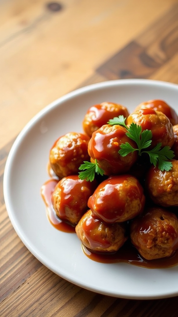 kentucky bourbon glazed meatballs