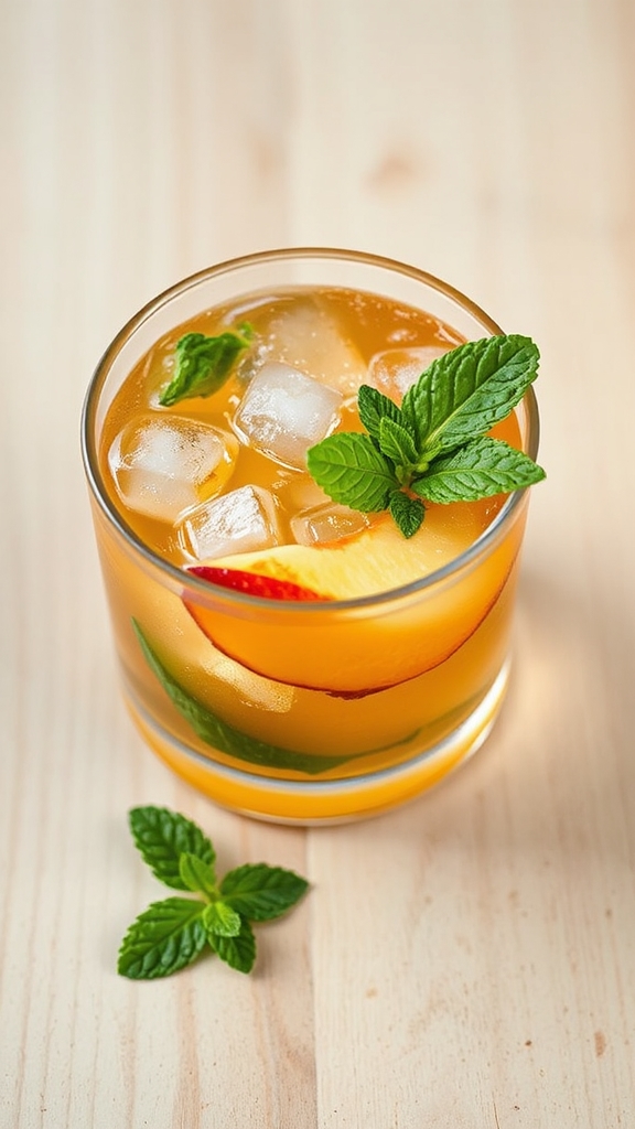 kentucky bourbon mint peach