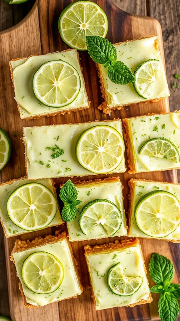 key lime no bake bar