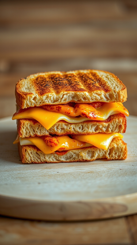 korean fusion grilled cheese