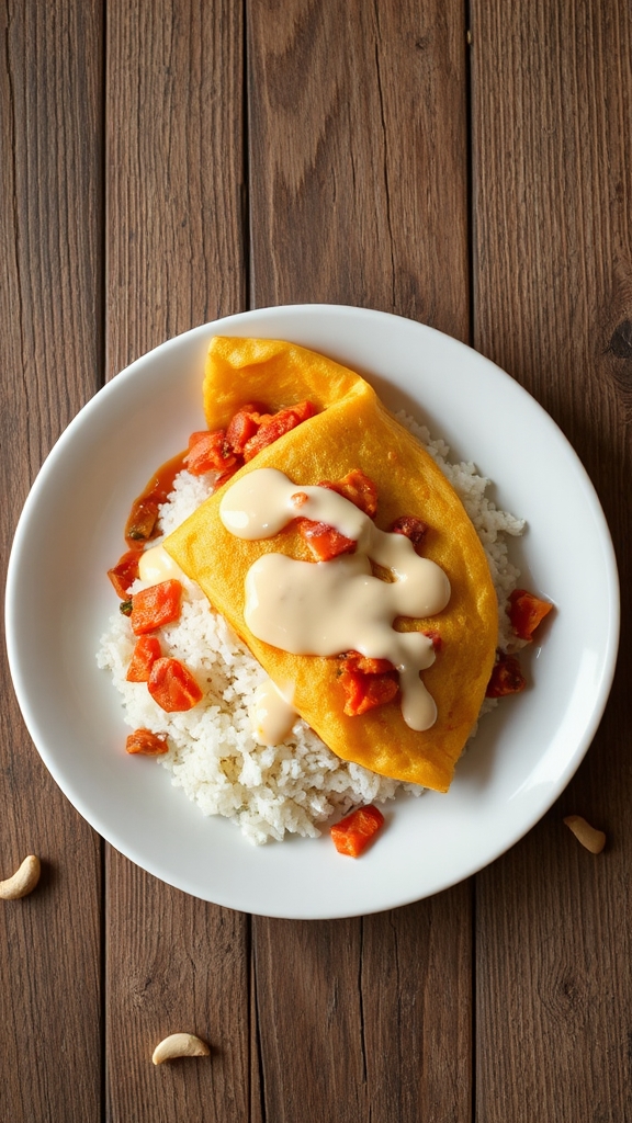 korean kimchi omelette rice