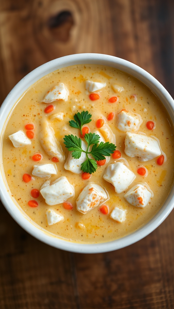 ladle into warm bowls