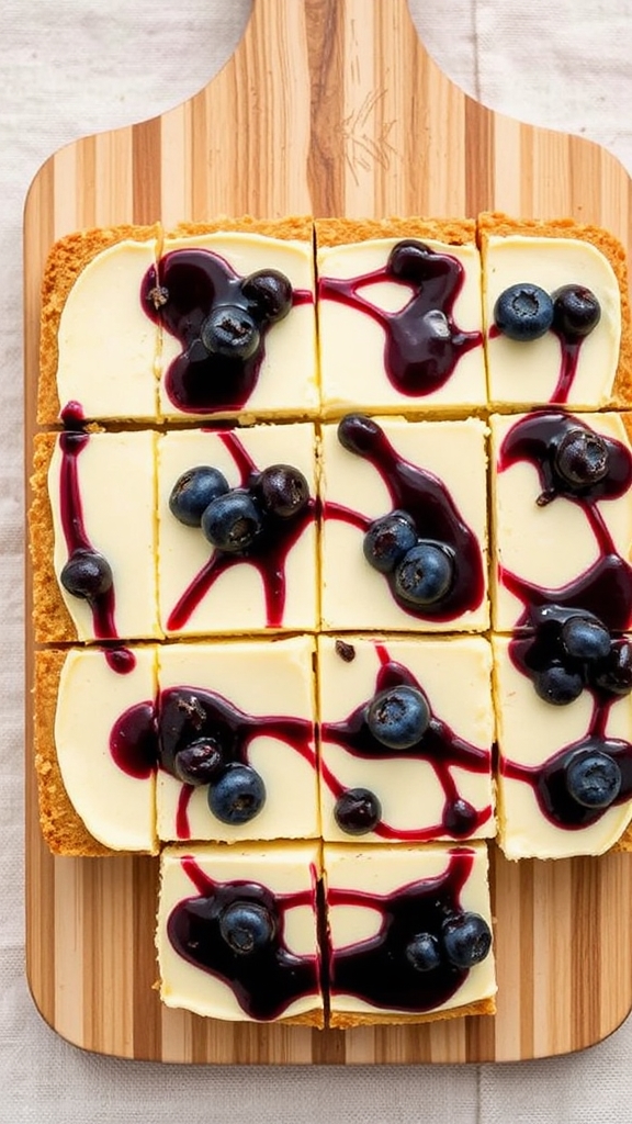 lakota wojapi cheesecake bars