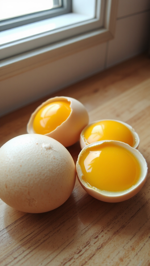 large eggs enhance custard