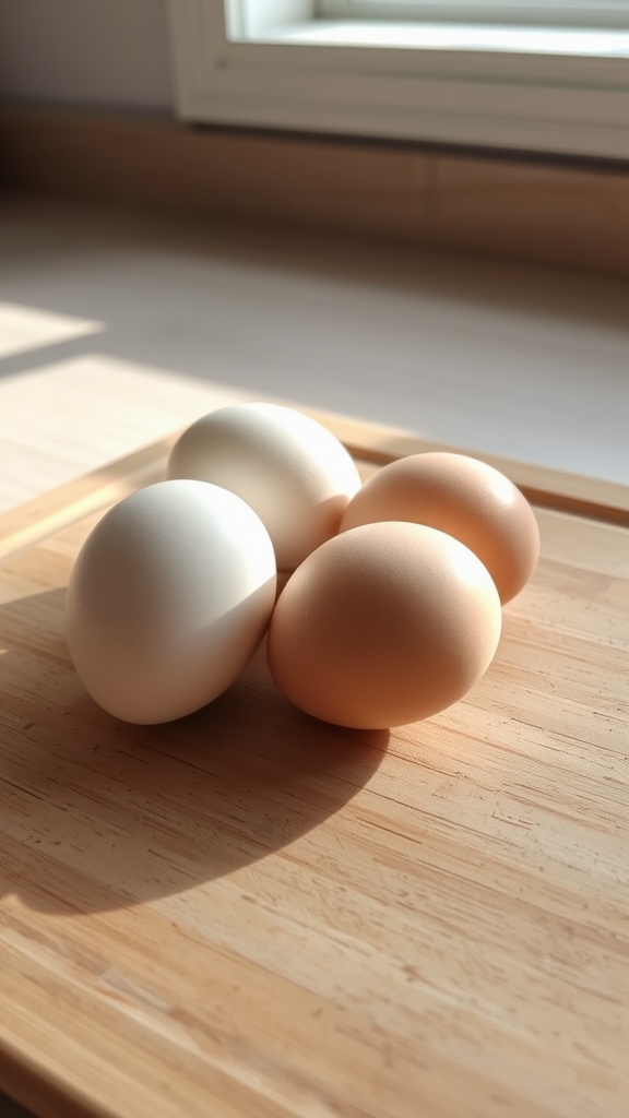 large eggs enhance texture