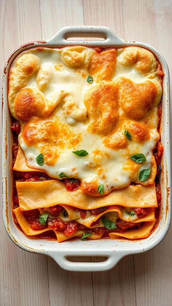 lasagna with b chamel sauce