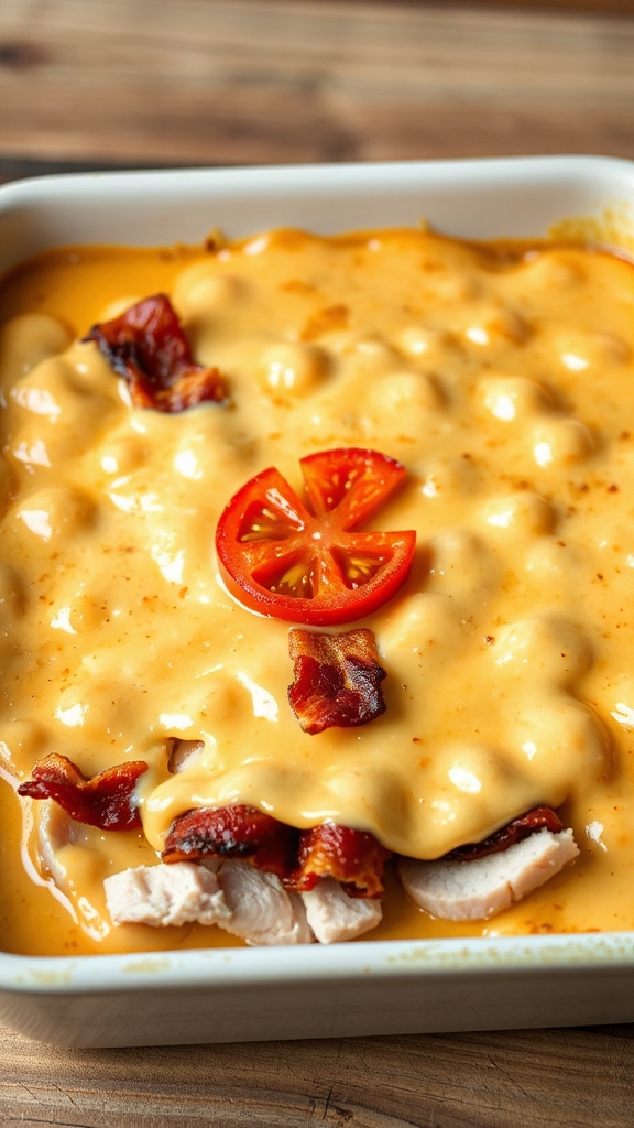 layered turkey bacon bake