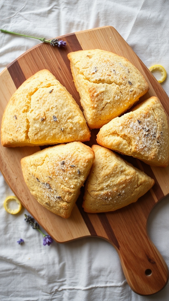 lemon and lavender scones