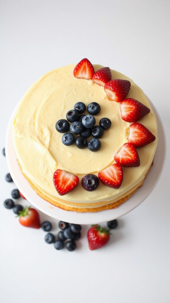 lemon berry firecracker cake