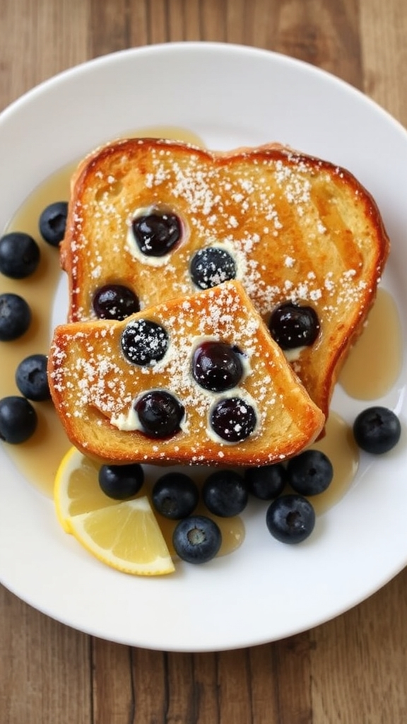 lemon blueberry ricotta toast