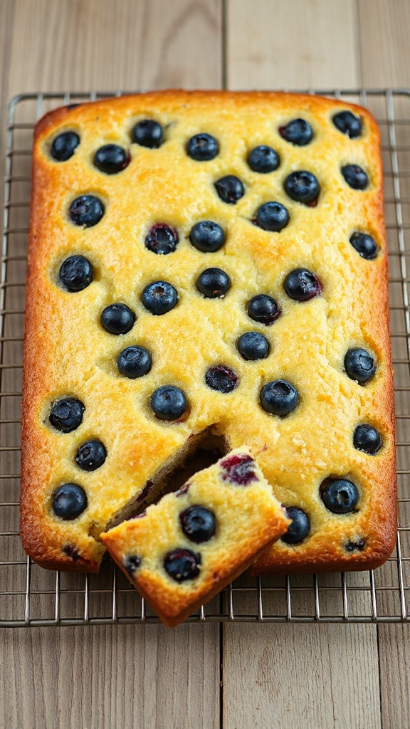 lemon blueberry sheet cake