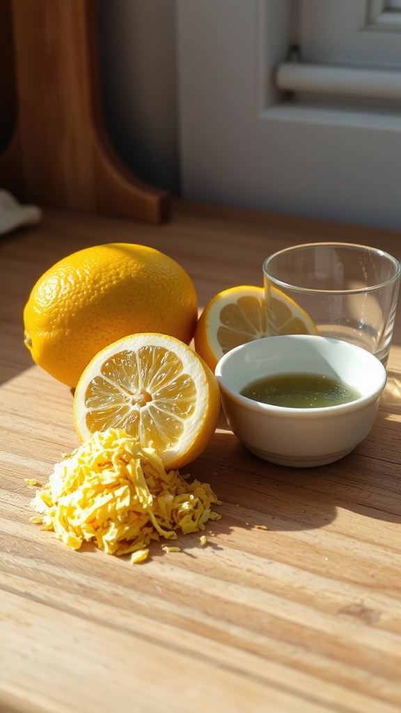 lemon components enhance cake flavor