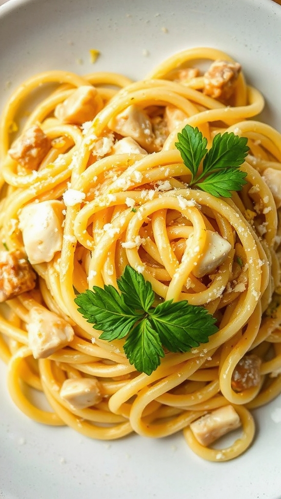 lemon garlic artichoke pasta