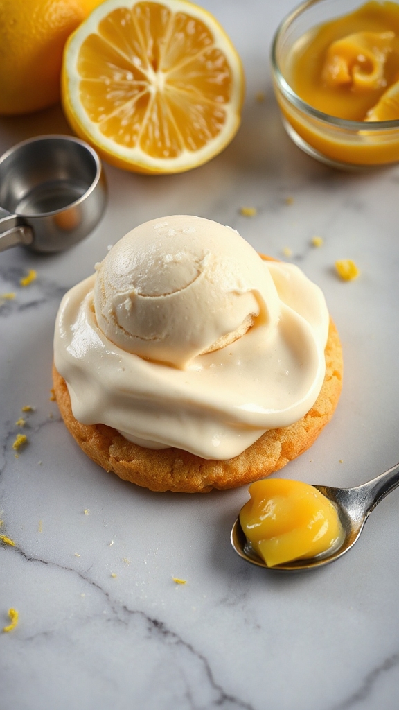 lemon ice cream preservation