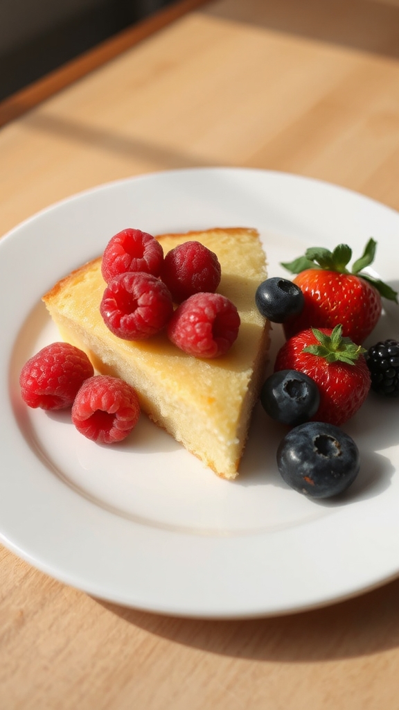 lemon infused ricotta cake