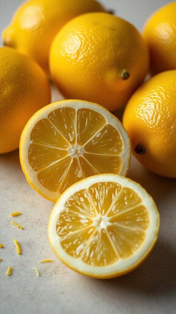 lemons vibrant tangy essence