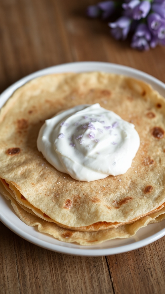lilac sugar crepe ingredients