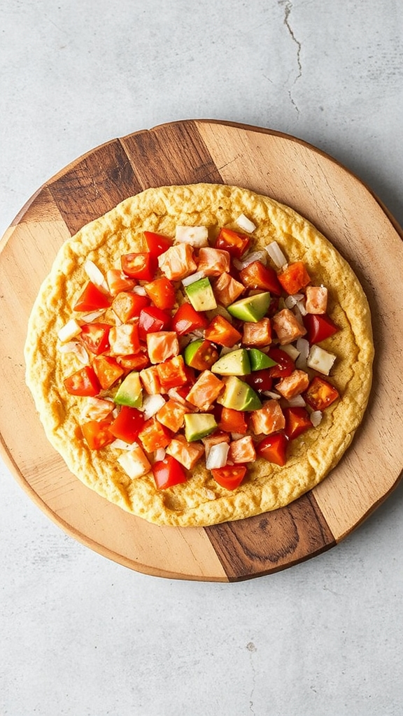 lomi lomi salmon flatbread