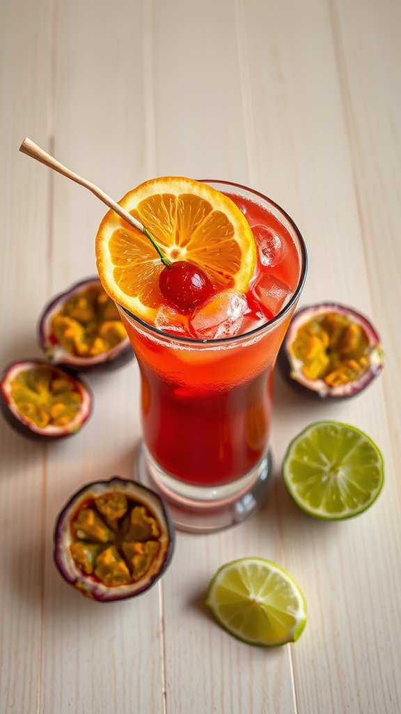 louisiana hurricane rum cocktail