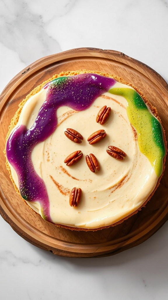 louisiana king cake cheesecake