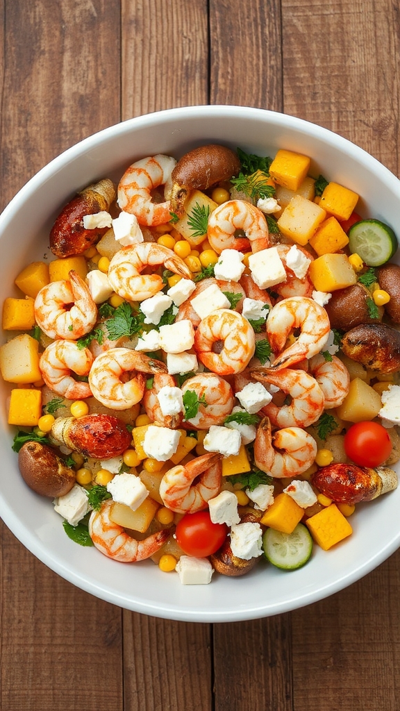 louisiana seafood boil salad