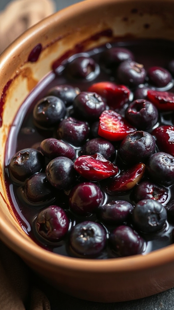maine baked berry compote