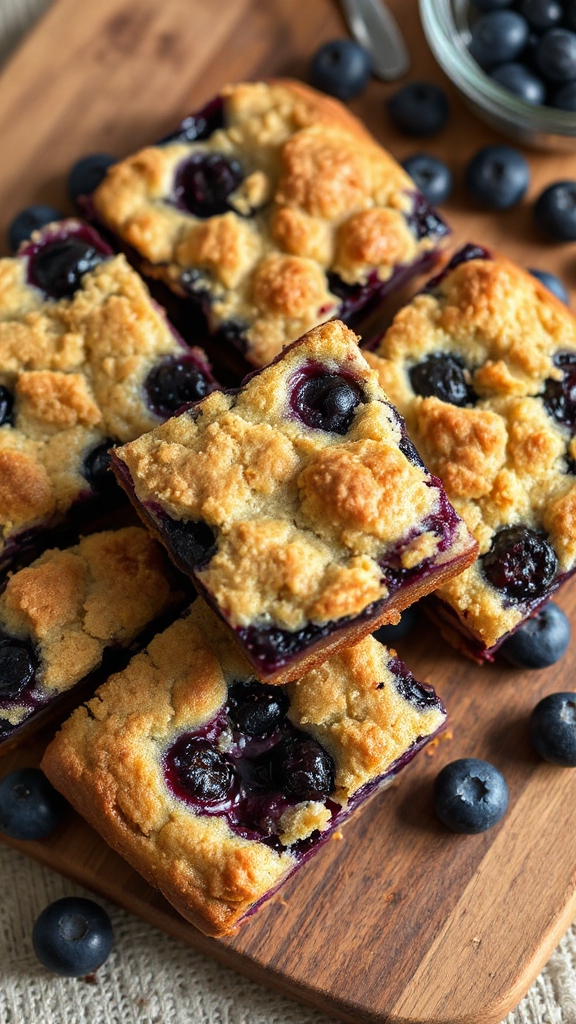 maine blueberry cobbler bar