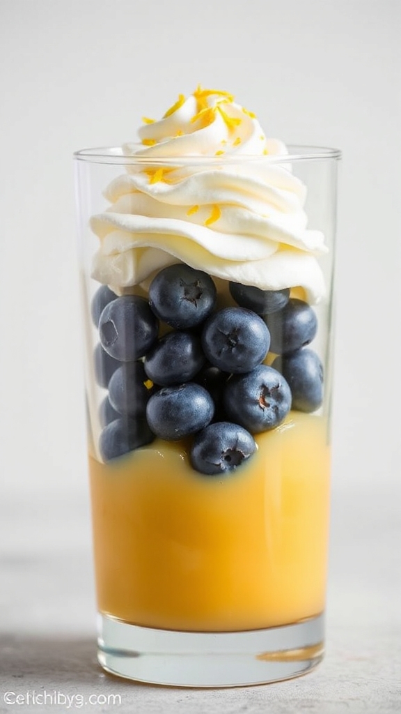 maine blueberry lemon parfait