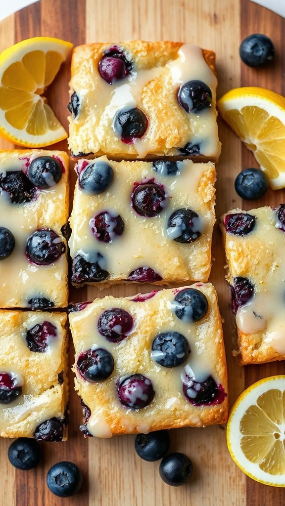 maine blueberry lemonade bars