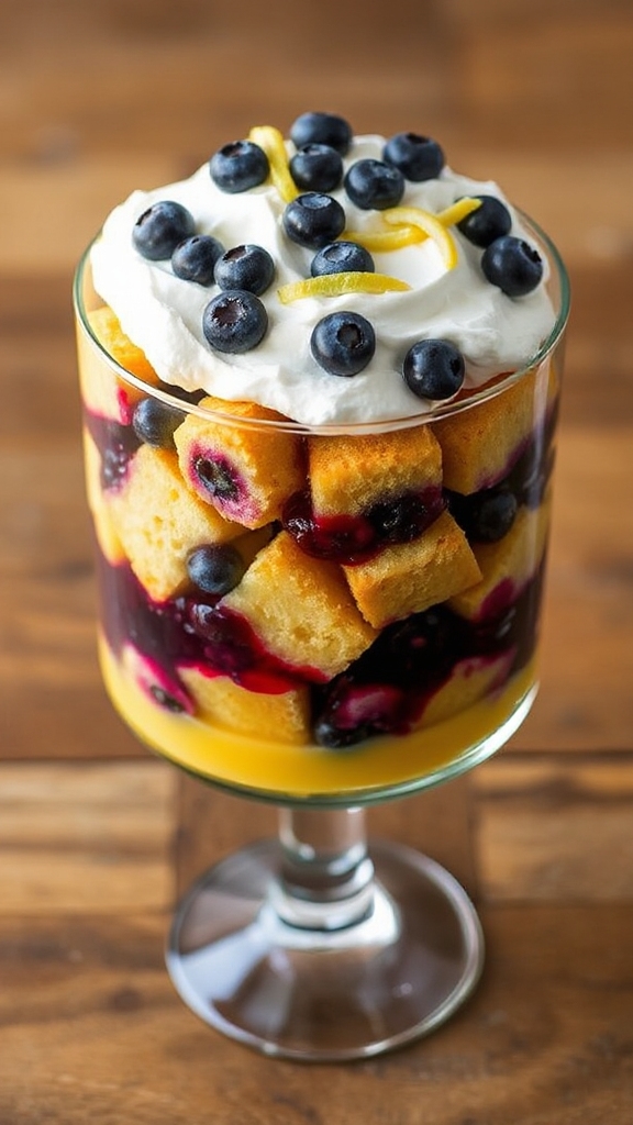 maine lemon blueberry trifle