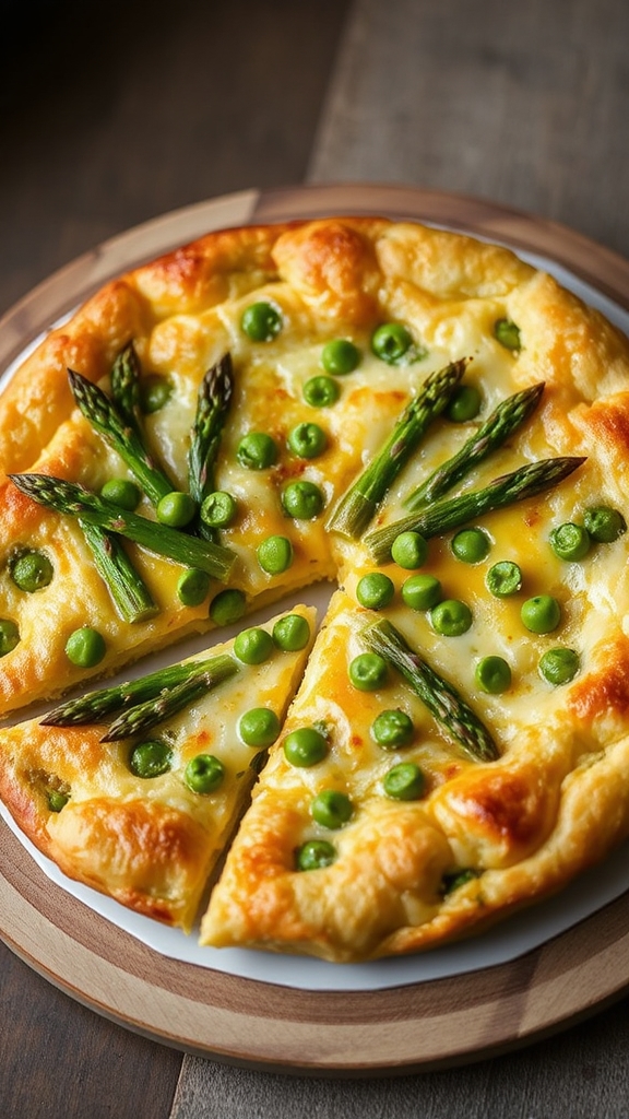 make asparagus pea frittata