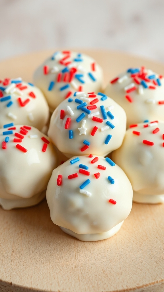 make patriotic oreo balls