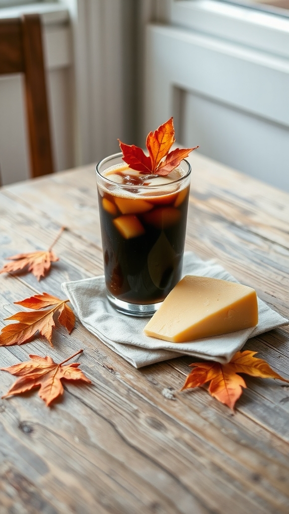 maple coffee and cheese