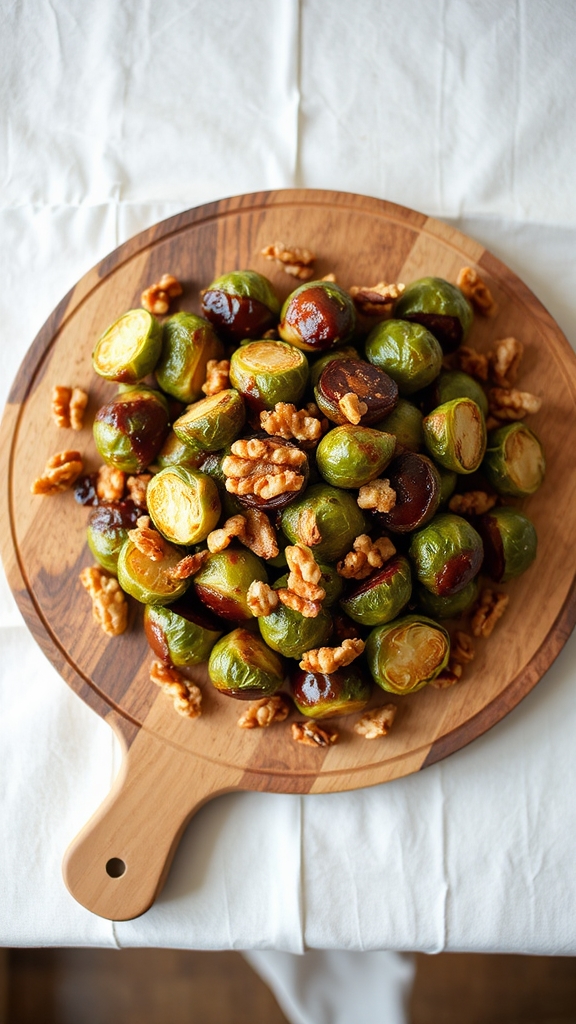 maple glazed brussels sprouts