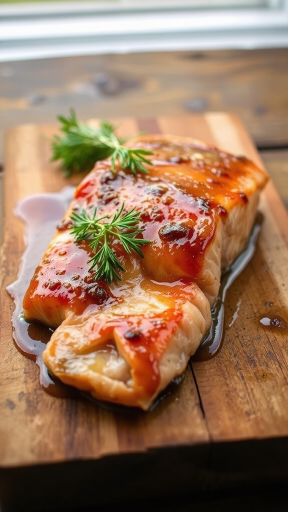 maple glazed salmon recipe