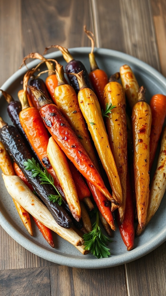 maple roasted root veggies servings