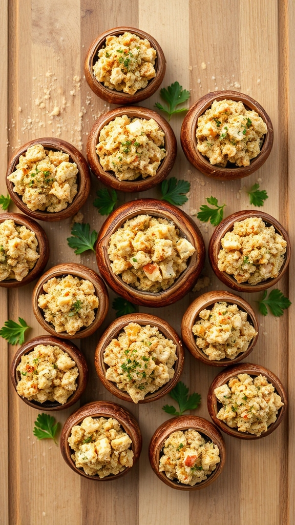 maryland crab stuffed mushrooms