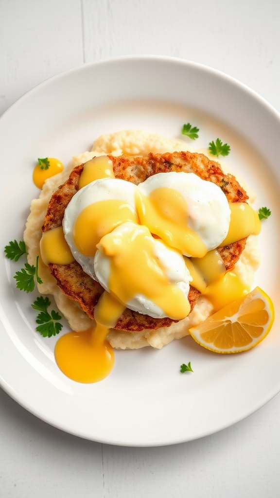 maryland style crab benedict