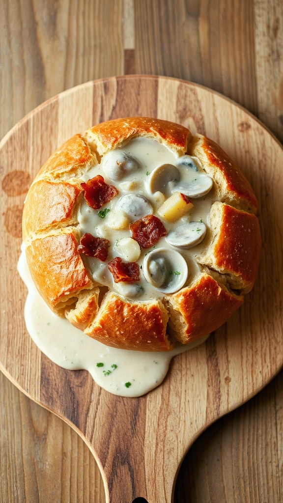 massachusetts clam chowder stuffed