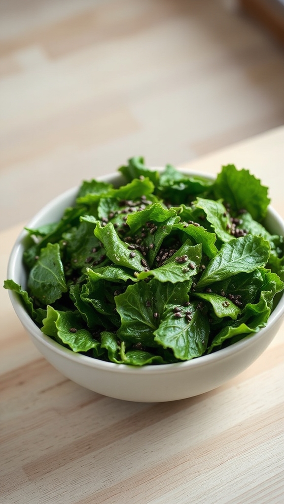 massaged kale chia salad