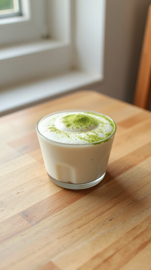 matcha powder enhances mousse
