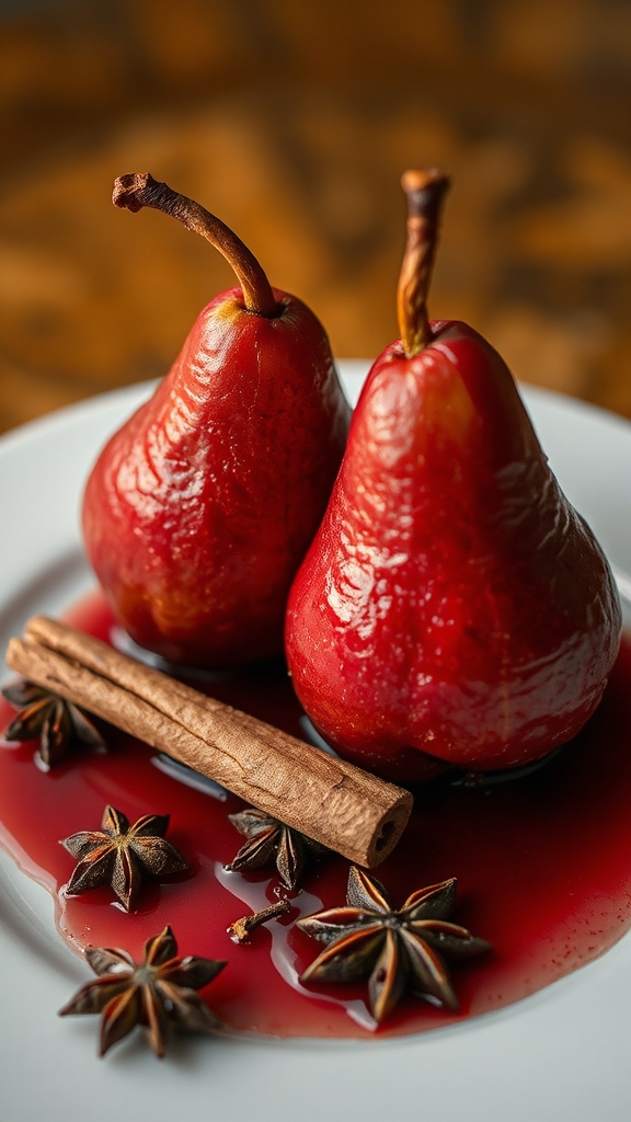 medieval european poached pears