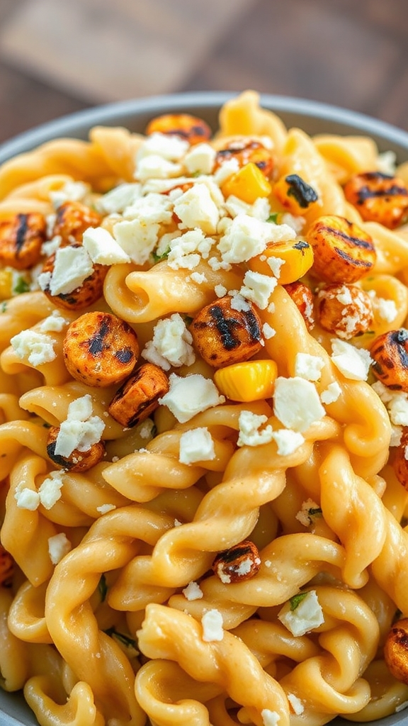mexican elote pasta fusion
