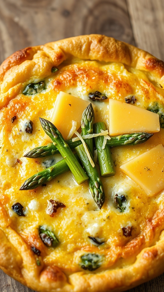 michigan asparagus morel frittata
