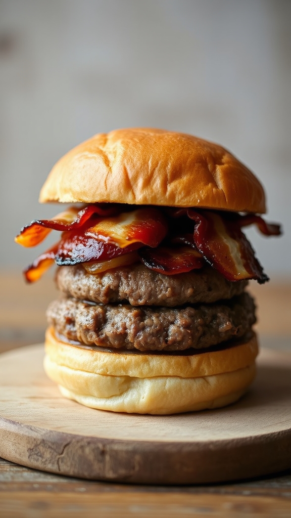 midcentury american bacon burgers